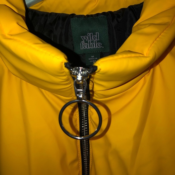 CUTE YELLOW PUFFER JACKET// YELLOW BUBBLE COAT - Picture 7 of 8